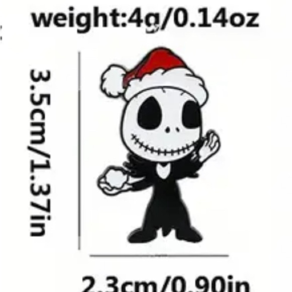 Christmas jack enamel pin - Picture 3 of 3